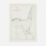 David Roberts, Map to Illustrate the Route of David Roberts, Esq: R.A . in The Holy Land, Petra & Syria (from The Holy Land, Syria, Idumea, Arabia, Egypt and Nubia series), c. 1850, engraving with hand-coloring