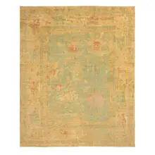 Persian Heriz, Oushak carpet, hand-tufted wool