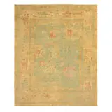 Persian Heriz, Oushak carpet, hand-tufted wool