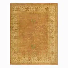 Persian Heriz, Oushak carpet, hand-tufted wool