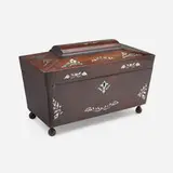 Victorian, Sarcophagus-form inlaid tea caddy