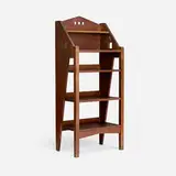 Lakeside Craft Shop, Magazine stand with cut-outs, c. 1910, oak