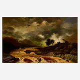 Peter Graham, River in Torrent, 1860, oil on canvas