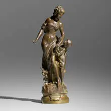 La reconnaissance by Mathurin Moreau, patinated bronze, sold Oct 2024
