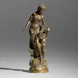 Mathurin Moreau, La reconnaissance, patinated bronze