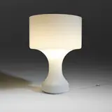 Enrico Capuzzo, Sebenica table lamp, c. 1965, cased glass, painted aluminum