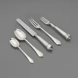 James Robinson, Partial Trifid Cannon and Shield End flatware service