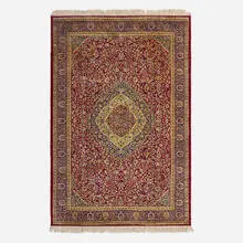 Persian, Kashan rug, hand-knotted silk