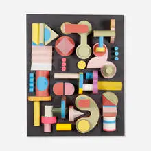 Irving Harper, Untitled, wood and paper construction