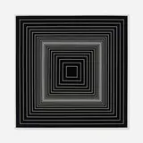 Richard Anuszkiewicz, Progression: In and Out, c. 1965, Liquitex on board