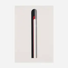 Maquette for Black Pin by Gerald Laing, 1966, enameled aluminum, chrome-plated brass in artist's frame, sold Sep 2015