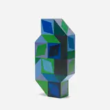 Bidim by Victor Vasarely, 1968, lacquered wood, sold Sep 2015