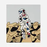 Jean Dubuffet, Marche en campagne, 1975, screenprint on paper