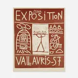 Exposition Vallauris by Pablo Picasso, 1957, linocut on wove paper, sold Sep 2015