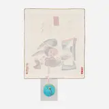 Robert Rauschenberg, Red Heart (from 7 Characters), 1982, collage on paper with acrylic, silk, mirrored glass