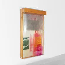 Sling-Shots Lit No. 2 by Robert Rauschenberg, 1985, wood light box with lithograph and screenprint on mylar and sailcloth, sold Sep 2015