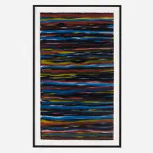 Sol LeWitt, Horizontal Brushstrokes, 1992, gouache on paper
