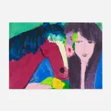 Walasse Ting, Woman with Horse
