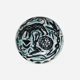 A. R. Penck, bowl, 1988, glazed stoneware