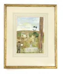 Alan Lambirth, Untitled, CORNWALL Oil on board 29 x 15cm