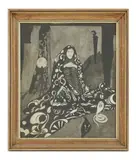 Hester Gaskell, Untitled, HESTER GASKELL GORST (b.1887) SNAKE CHARMER Pen and ink and wash 39 x 34cm