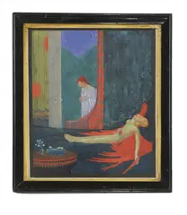 John Hancock, Untitled, watercolour 30 x 25cm In his short career