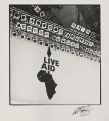 David, Untitled, DAVID BAILEY (b.1938) LIVE AID STAGE 13TH JULY 1985 Gelatin silver print