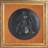 Wedgwood Black Basalt Plaque, England, late 18th century,