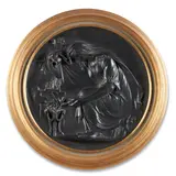Wedgwood Black Basalt Plaque, England, late 18th/early 19th century,