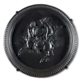 England, 18th century, by Wedgwood Self-framed Black Basalt Roundel, sold Jul 2024