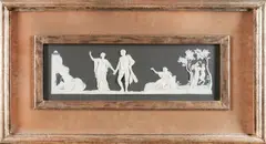 Wedgwood Solid Black Jasper Plaque, England, late 19th century,