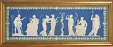 England, 19th century, by Wedgwood Tricolor Jasper Dip Plaque, sold Jul 2024