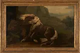 George Stubbs, A Startled Horse, oil on canvas