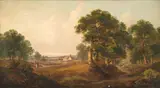 John Mundell, Path to the Village, oil on canvas