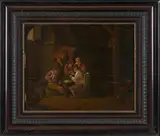David Teniers the Younger, Drinkers and Smokers in a Tavern, oil on panel