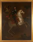 Equestrian Portrait of King William III, Prince of Orange by British School, oil on canvas, sold Jul 2024