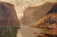 R.H. Webster, By the Mountain Slopes, Norway, oil on canvas