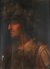 Continental School, Bust portrait of Emperor Gaius Caesar Augustus Germanicus, known as Caligula (12 AD - 41 AD), oil on panel