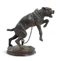 Charles Valton, Passez au Large, bronze with a black-brown patina