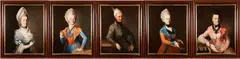 Caspar Schneider, A Set of Five Portraits of a German Patriciate Family, oil on canvas