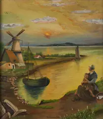 Pasquale, The Fisherman's Wife Hold for possible RTC, oil on board