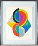 Sonia Delaunay, Losange, 1969, color lithograph on paper
