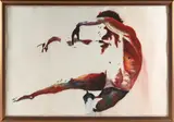 Norbert Waysberg, Moment of Inner Peace/Dancer: David Parson, watercolor on paper