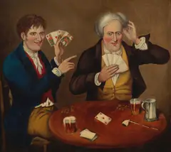 British Naïve School, A good hand, oil on canvas