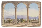 Lady Susan Elizabeth Percy, A large group of approximately 55 watercolours of the environs of  Villafranca, Nice, Savona, La Turbia, Seravezza, Sestri, Lerici, Porto Venere, Bagni di Lucca, Marlia, Monti Lugliano, Bargiglio and Saltocchio,, watercolour