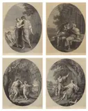 Raffaello Sanzio Morghen, Four Pastoral Scenes