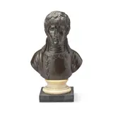 David d'Angers, patinated bronze bust of Napoleon as Consul of France, patinated bronze