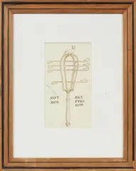 Pietro Antonio Novelli, Study of Roman harps; Roman bronze candellabra; Study of a sistrum; Study of a Roman column; and Study of a fig tree and its fruit, pen and grey or brown ink on laid paper
