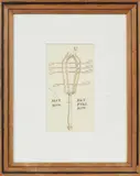 Pietro Antonio Novelli, Study of Roman harps; Roman bronze candellabra; Study of a sistrum; Study of a Roman column; and Study of a fig tree and its fruit, pen and grey or brown ink on laid paper