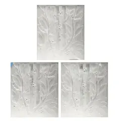 René Lalique, Group of Three Lauriers Panels